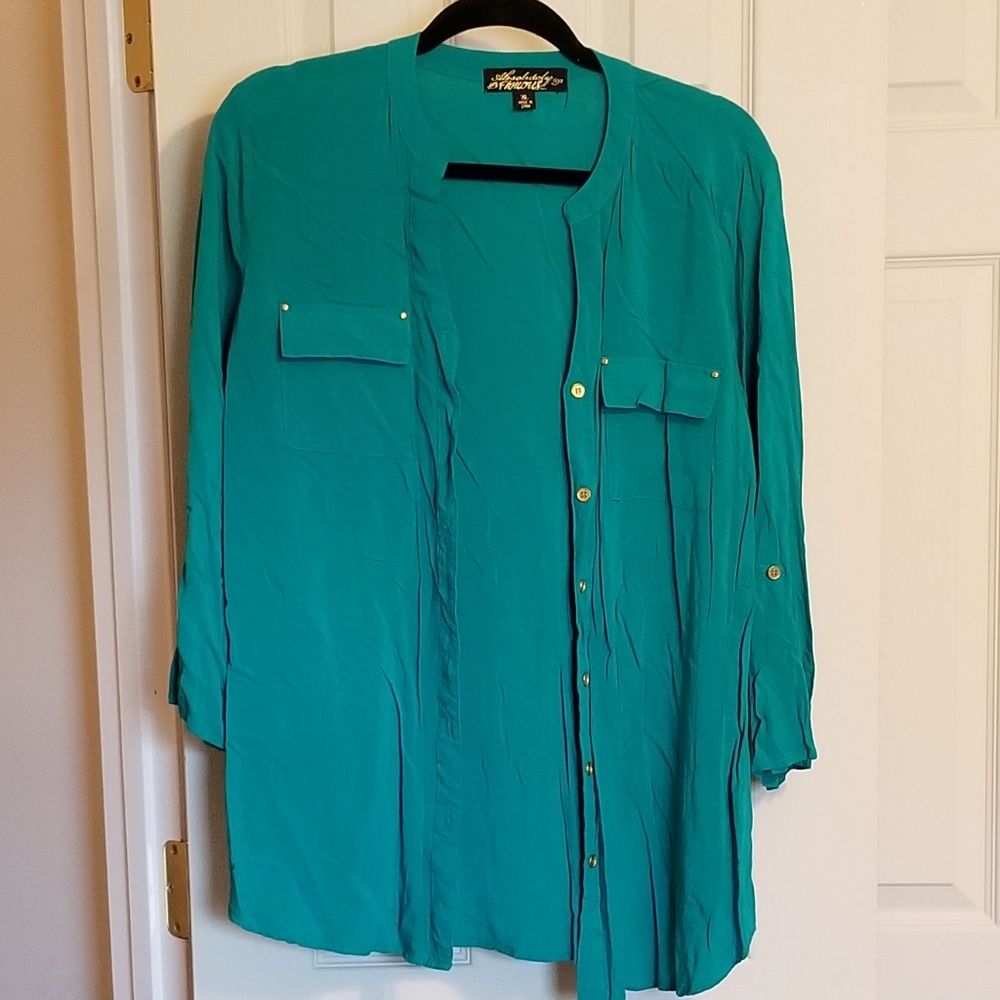 Teal Blouse